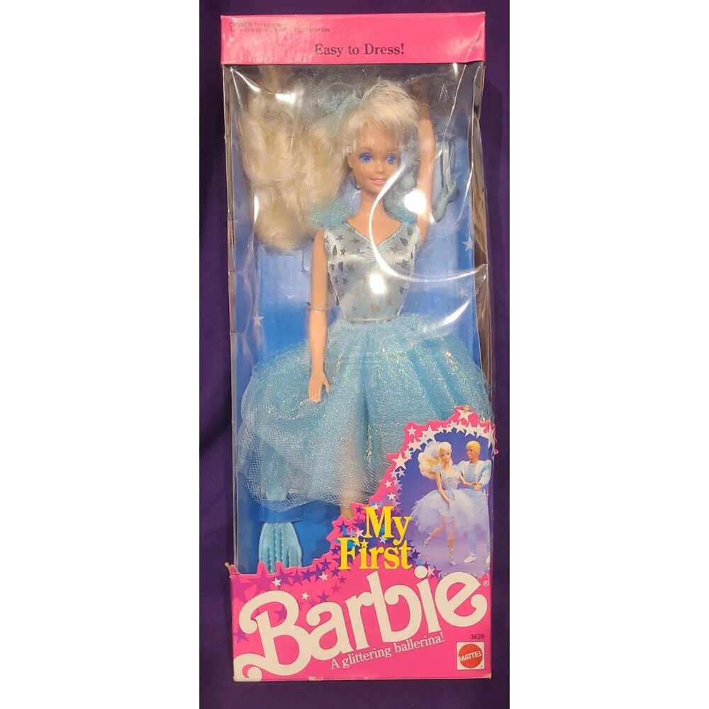 Vintage 1991 Mattel My First Barbie “A Glittering Ballerina” #3839 NRFB Doll
